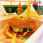 we are having blue cheese burger