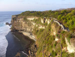 We visited a temple on the cliff for a dance performance