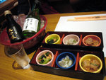 
Appetizers and sake