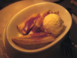 

Baked banana with ice-cream