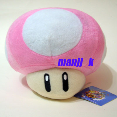 pink mushroom plush