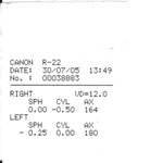 
Eye Test Result
