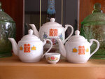Teaset with Double Happiness transfer pattern