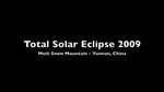 Total Solar Eclipse 2009 Wide Angle
