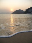 低角度再拍日落. (小心有浪)