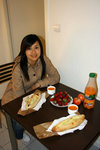8點幾巳成個死城咁,好彩搵到好嘢食: sandwich tartiflette(係一D好臭cheese+ potato讓入個bread:Good
IMG_7215