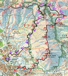 彩虹港鐵站B出口小巴站集合起步, 穿彩鳳徑, 過豐盛街, 走牛池灣街, 轉扎山道, 經扎山道晨運園, 西南脊路上飛鵝山頂(602m), 過象山(585m), 東脊山路落至飛鵝山道百花林亭大休.  休後下降大藍湖石澗左支至分源位轉上溯大藍湖石澗主澗至大老坳離澗. 走飛鵝山道, 轉走東山山路落扎山道, 往晨運園地下午茶. 茶後沿扎山道落山至一涼亭轉落晨運石級經斧山, 落至牛池灣斧山道運動場洗白白

20131224