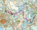 (11km) 靈實醫院起步, 走靈實路, 接寶琳南路至靈風雅舍前轉右接山路經茅湖山觀測台至一涼亭. 接左邊山路落茅湖晨運地大休. 休後山路上至分岔位前接?奕信徑3段落馬游塘. 走馬游塘路, 接寶琳路左走至寶達村. 穿寶達村商場落秀茂坪路. 穿秀茂坪南村落曉光街右走. 至曉光街休憩公園落石級至曉明街. 左落翠屏道右走接協和街右走. 至曉光街右走至曉光街體育館洗白白 20200526