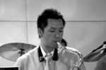 Playing my tenor saxophone in the big band ensemble a year ago.