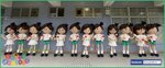 6對學生氣球公仔