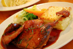 The Duck Supper - Duck Breast + leg with cranberry red wine source